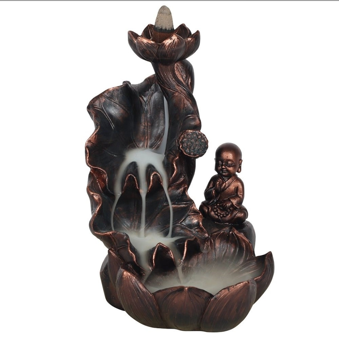 Bronze Effect Buddha Backflow Burner