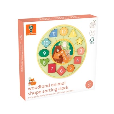 Woodland Clock Shape Sorter