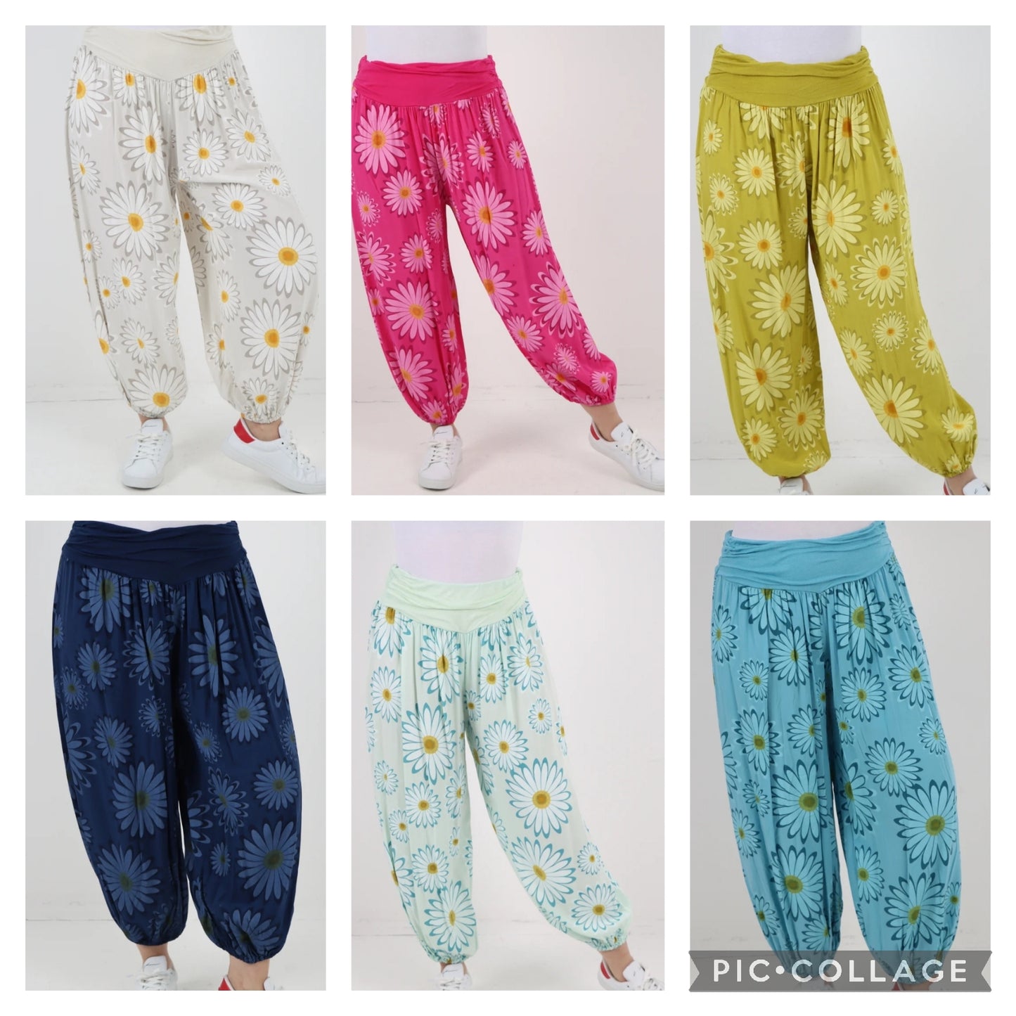 Daisy Print Harems