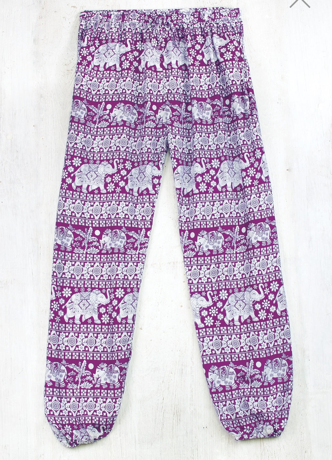 Elephant Print Harem Trousers