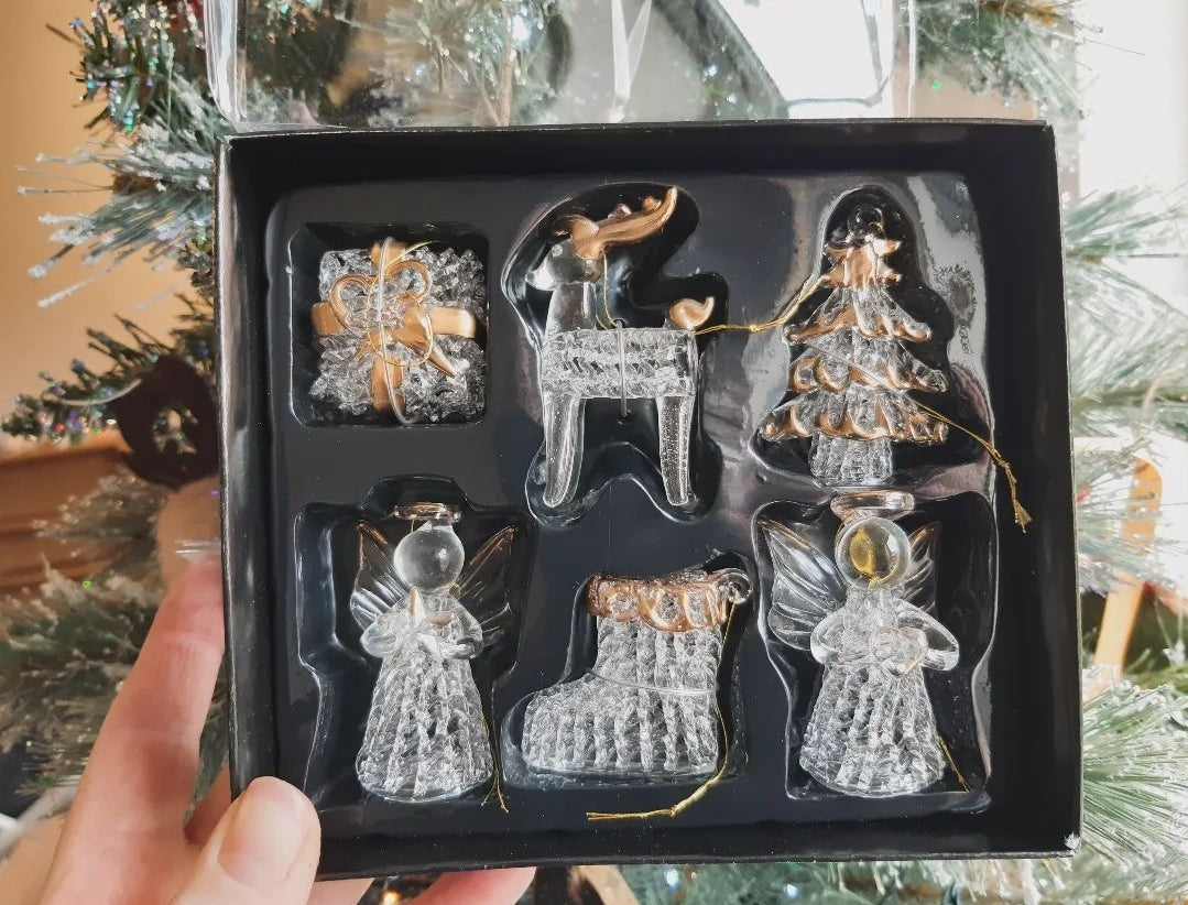 Glass Decorations - 6 pack