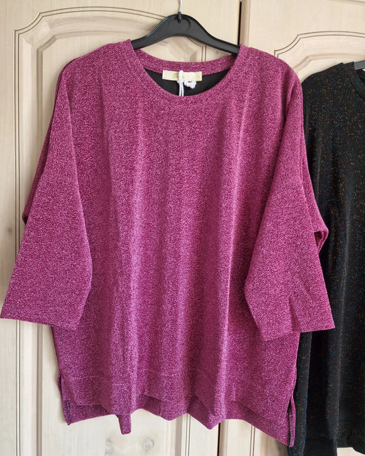 Pink Glitter Top
