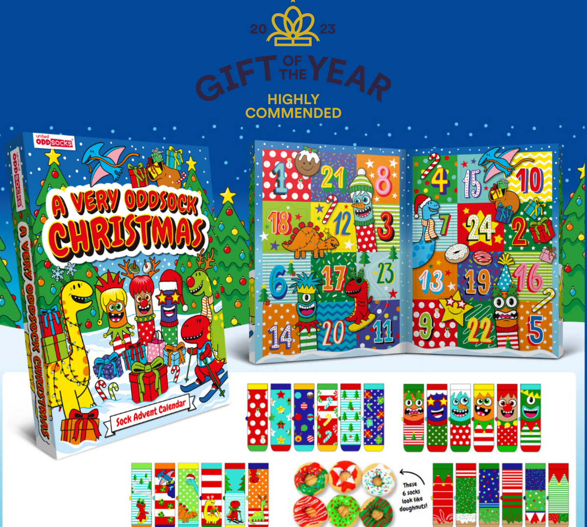 A Very Oddsock Christmas Advent Calender - Kids
